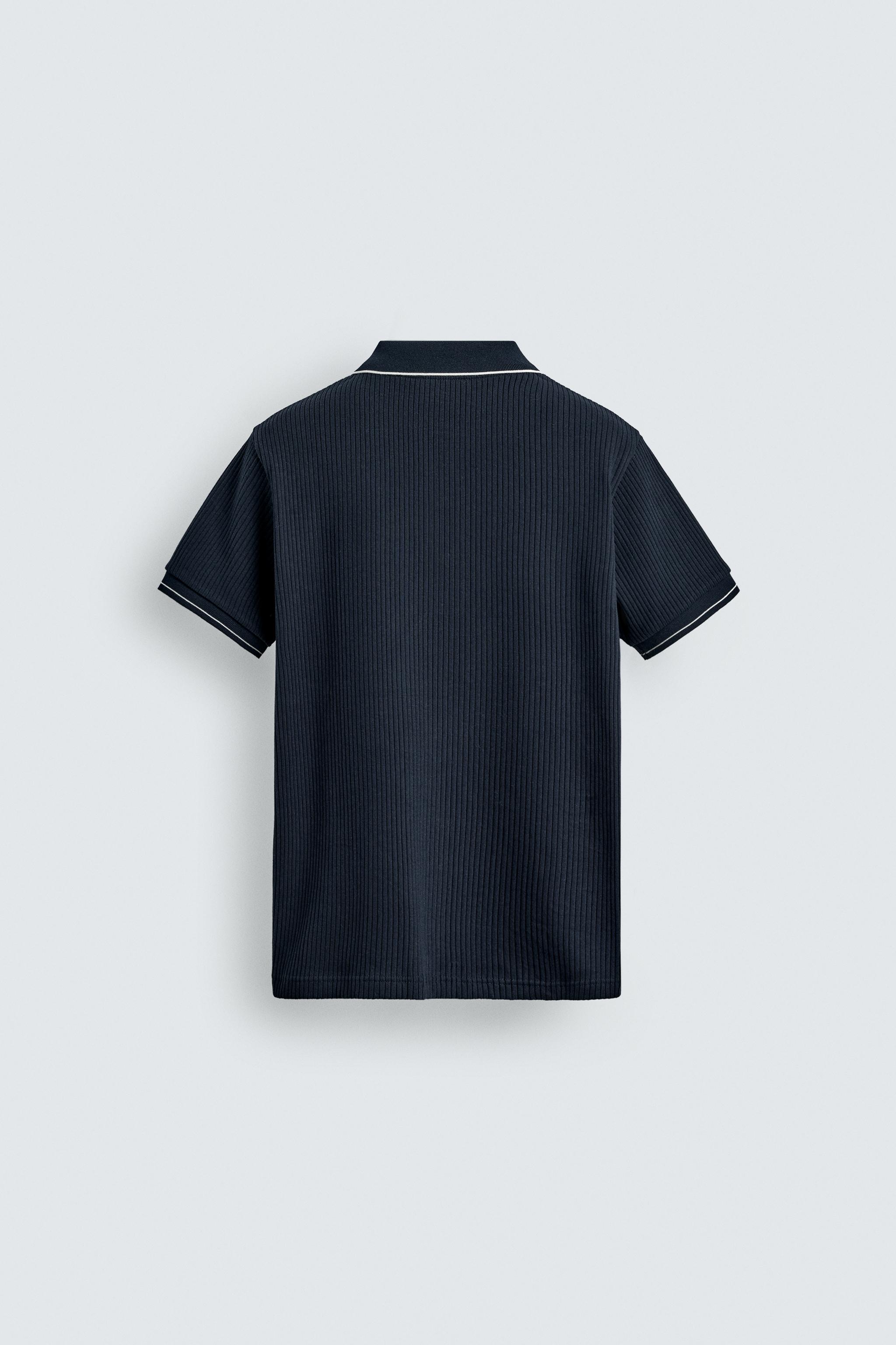 RIBBED REGULAR-FIT POLO